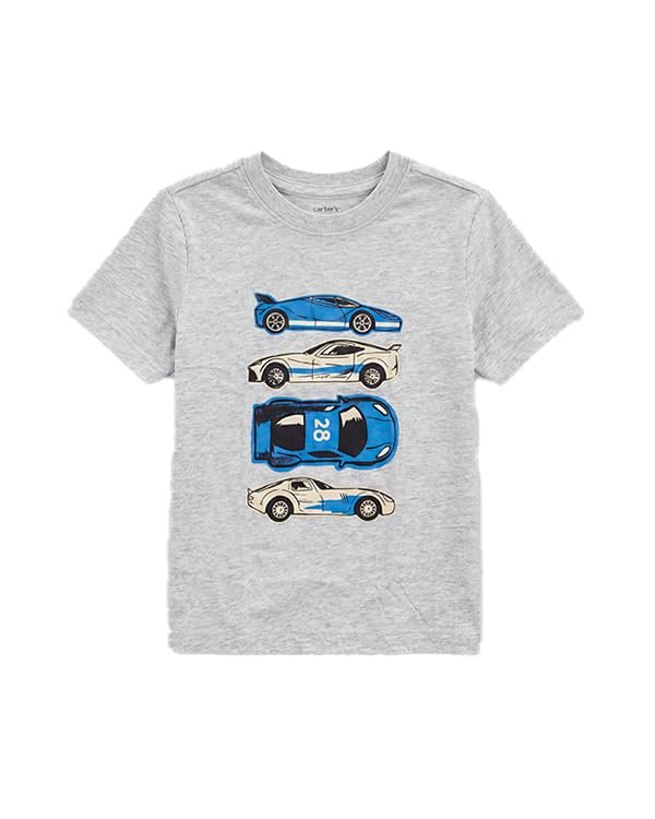 Carter's Toddler Boy Cotton Polo T-Shirt with Beach Logo and Back Print - Image 5