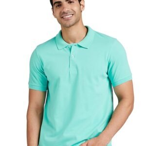 Amazon Brand - Symbol Men's Cotton Rich Solid Polo Tshirt | Collar Tshirts | Half Sleeves | Plain-Regular Fit (Available in Plus Sizes and Combo Pack of 2)
